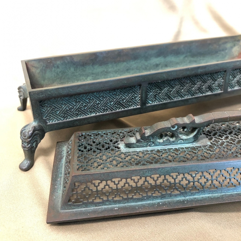 仿古長型臥香爐