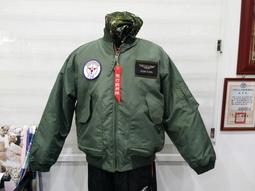 嘎嘎屋 台灣製 空軍 飛行夾克 MA1 飛夾 防風 綠色 G-MA1-N1 小孩