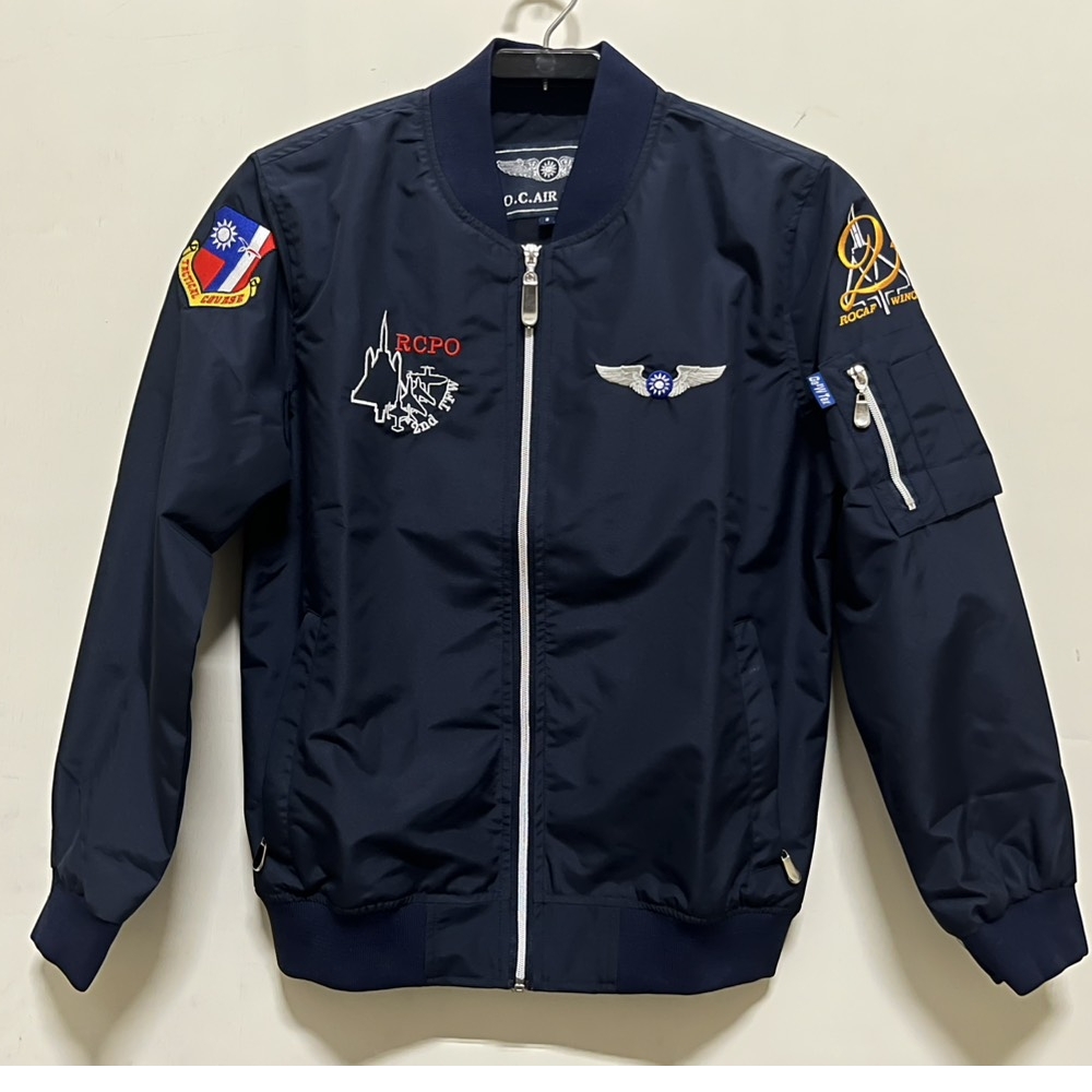 TH72C我愛空軍 台灣製 空軍 幻象 防風 雙透氣 飛行夾克 G-MA1-TH72C深藍色薄款式