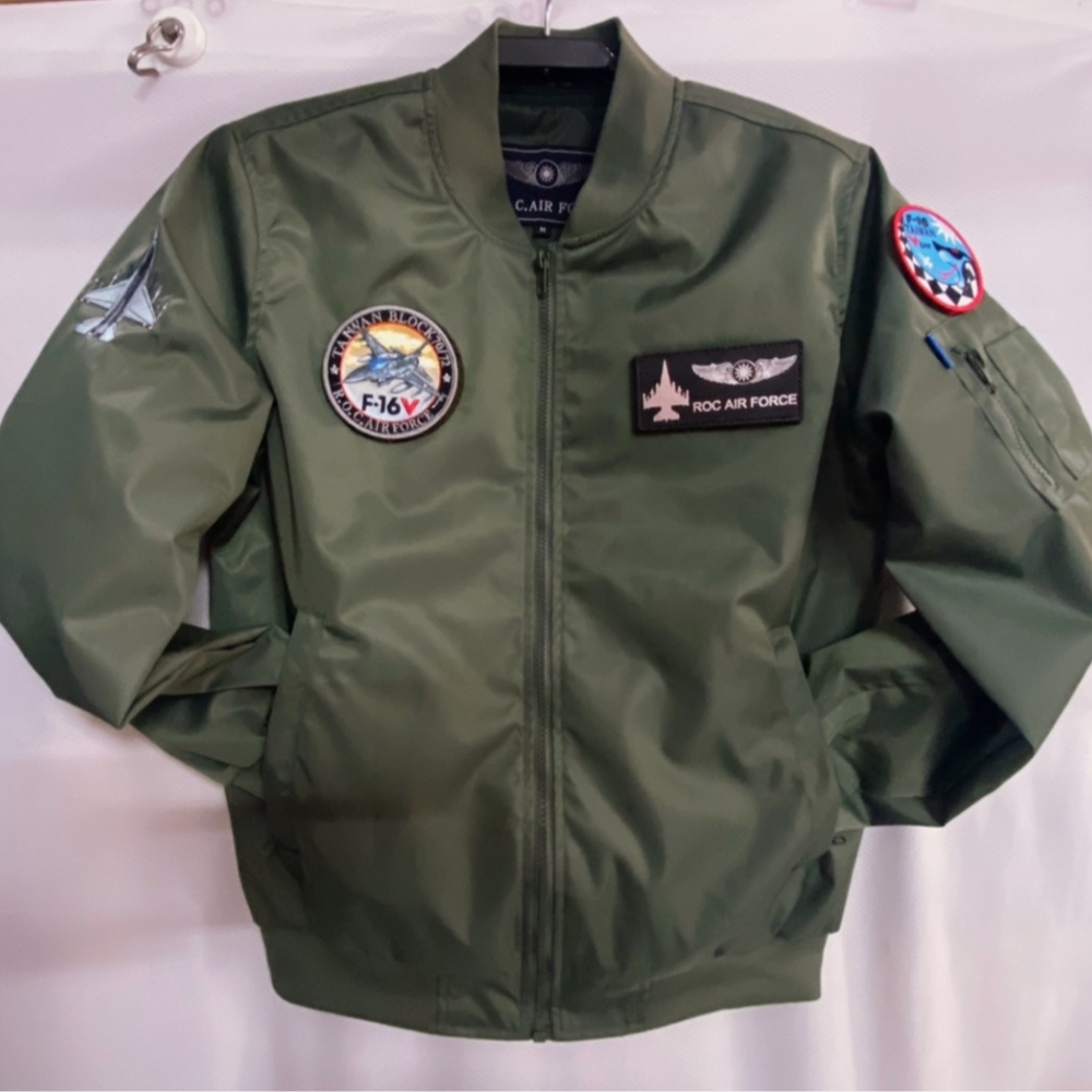TH29【我愛空軍】  空軍F16綠色 飛行夾克台灣製 防風透氣   飛夾 G-MA1-TH29