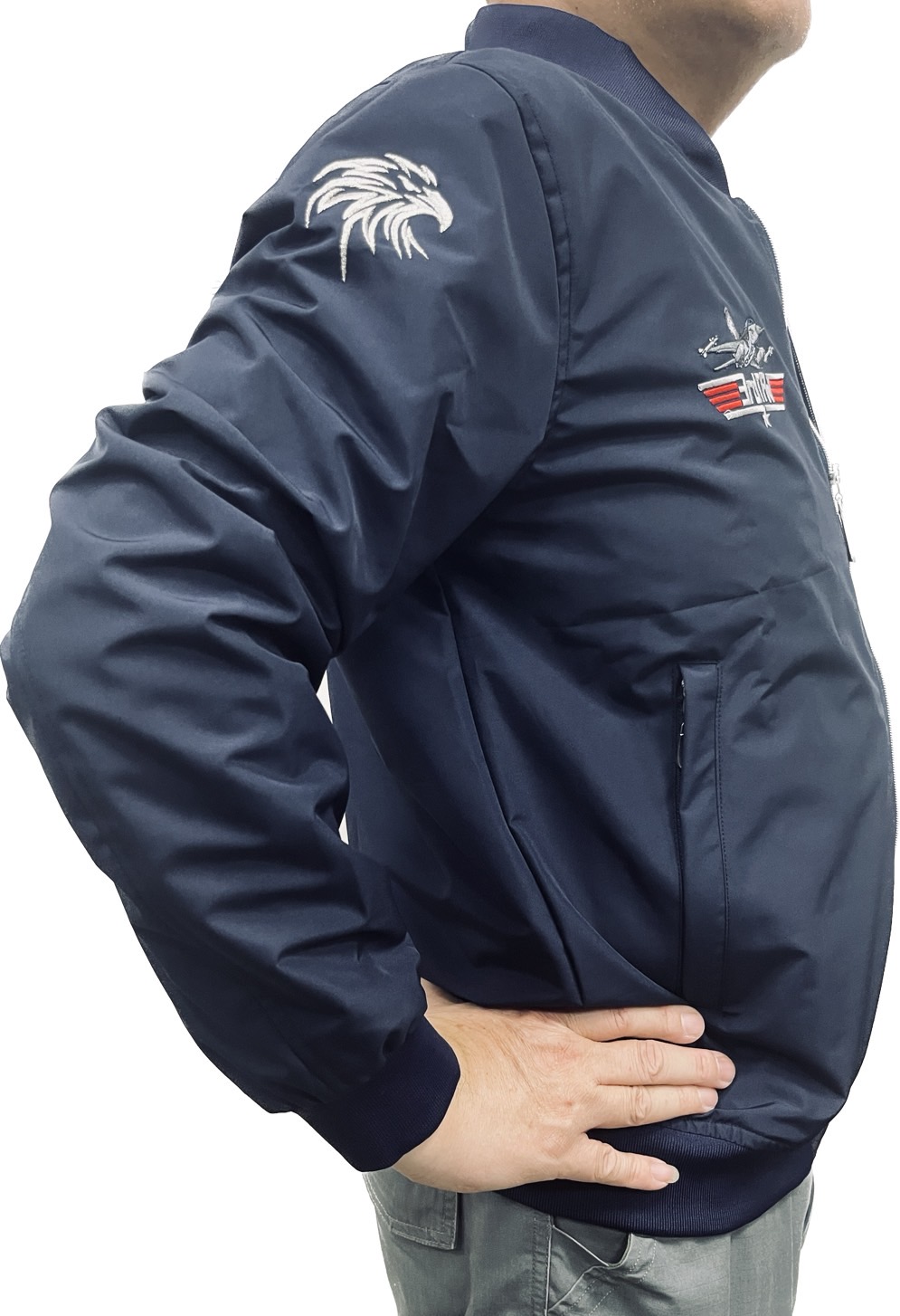 TH52【我愛空軍】  台灣製 空軍IDF 飛行夾克 薄外套 防風 雙透氣 飛夾 三聯隊 蒼鷹 藍色 G-MA1-TH52