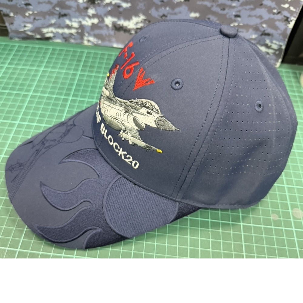 【我愛空軍】MIT 台灣製 棒球帽 藍色  超細纖維布   F-16 C3-190