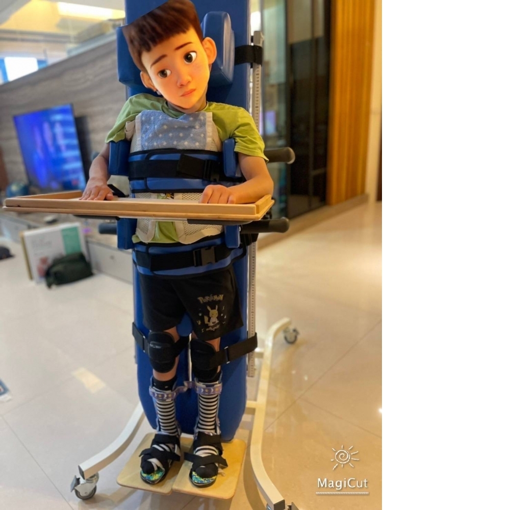 後仰式站立架(仰躺式不繡鋼量身訂製型) 