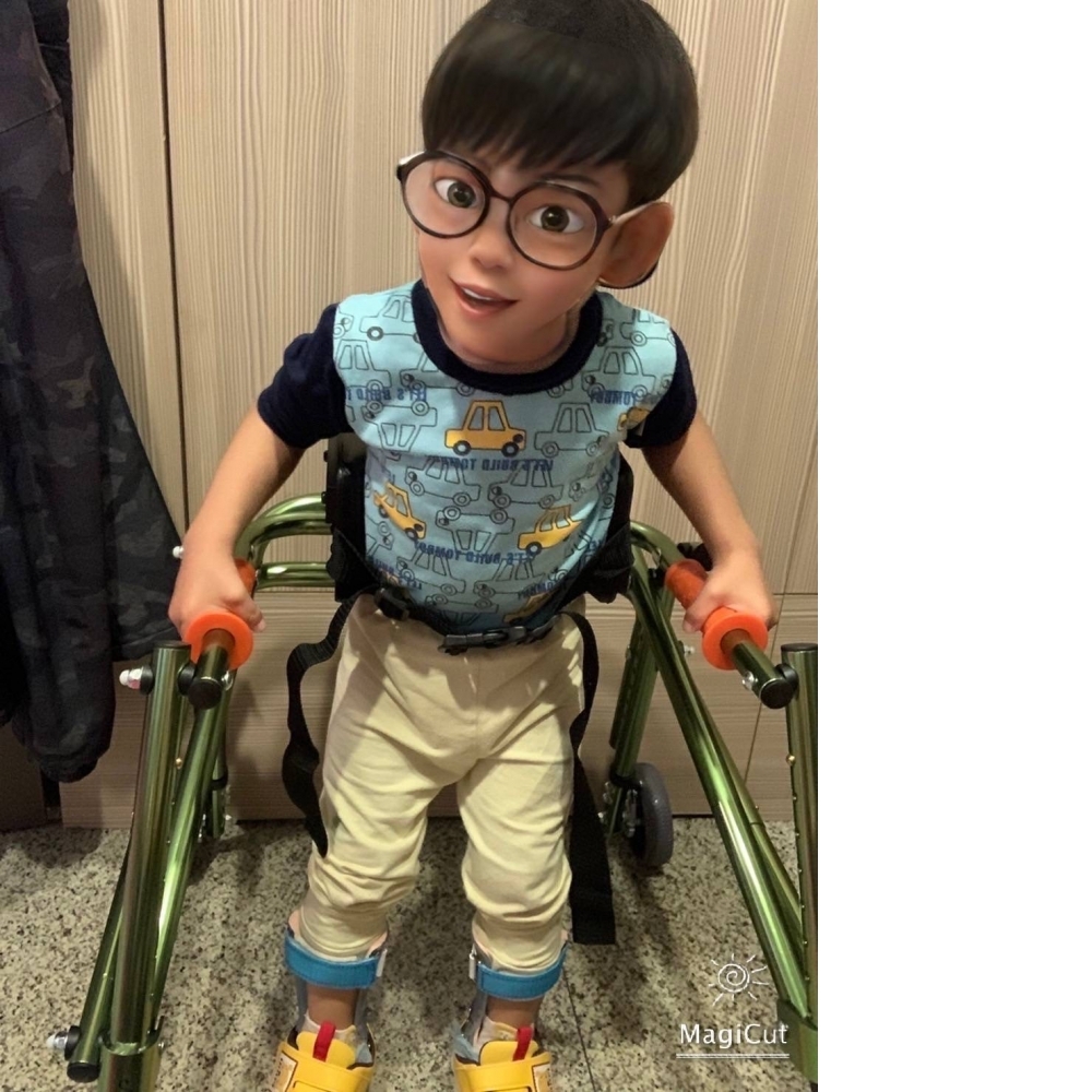 後拉式助行器(量身成長型)