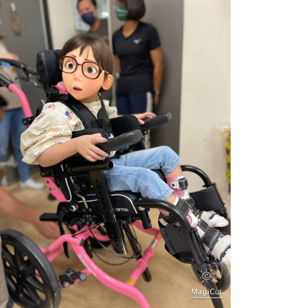 擺變袋鼠 擺位輪椅c款