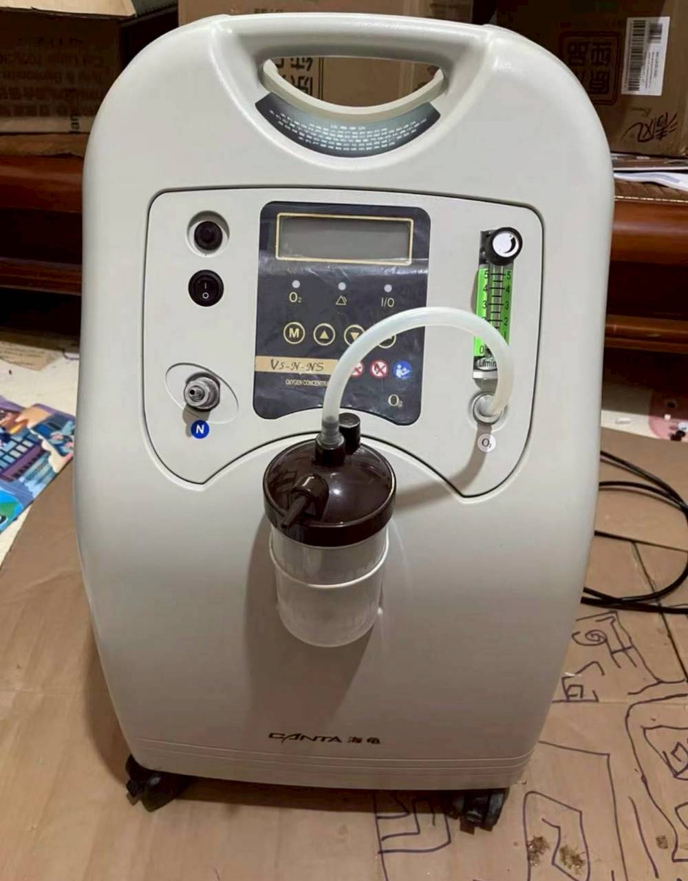 中部氧氣機出租推薦-新港CANTA海龜五公升防傾倒製氧機-安心醫療