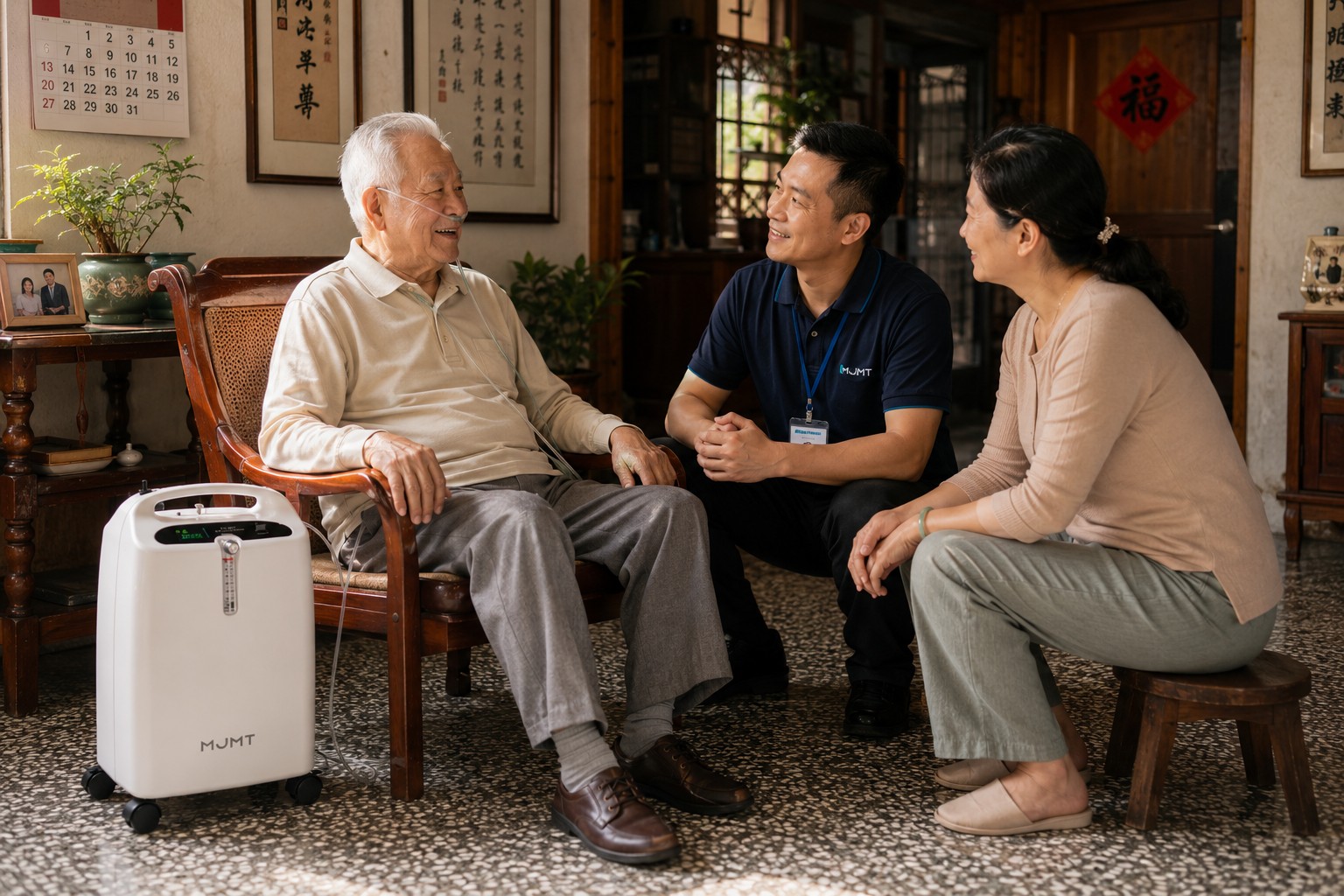 南部氧氣機出租推薦-盟洲MJMT五公升符合身障補助規格製氧機-安心醫療
