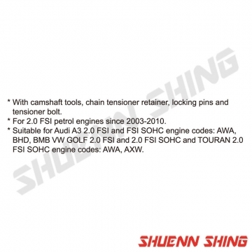 VW, Audi正時工具組 (2.0 TFSI, FSI) T-4011