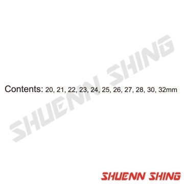 11件 4分單開口扳手組 T-7505