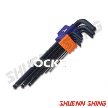 9件L型長球六角扳手