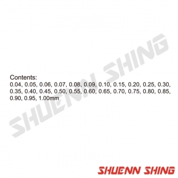 25件厚薄規 25pcs T-1015