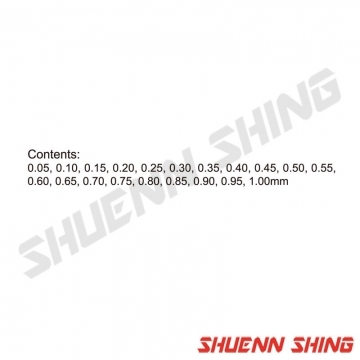 20件尖型厚薄規 20pcs T-1421