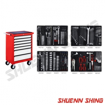 7抽工具車附四抽工具