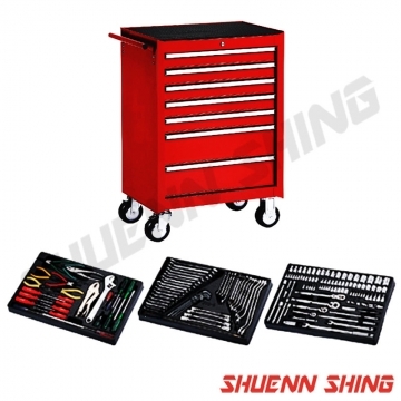 7抽工具車+165件