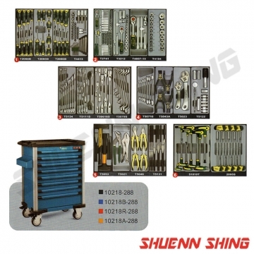 8抽工具車附六層工具