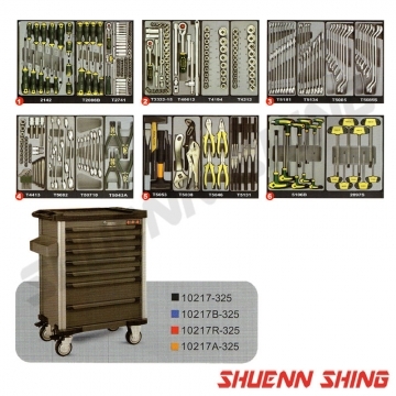 7抽工具車附六層工具
