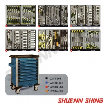 8抽工具車附六層工具