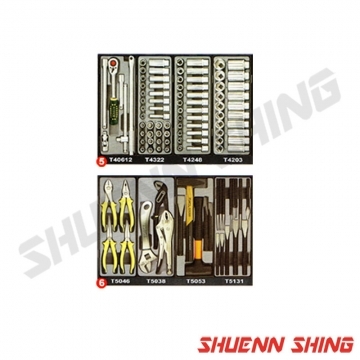 8抽工具車附六層工具組 F-10218+376