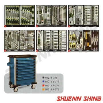8抽工具車附六層工具