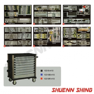 8抽大型工具車附六層