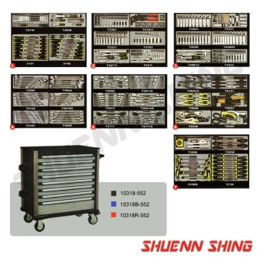 8抽大型工具車附七層