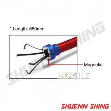 2用可彎吸棒附爪子 680mm T-7415