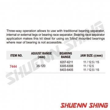 通用型培令拔卸組 T-7444