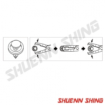 35度膠扣鉗 J-3533