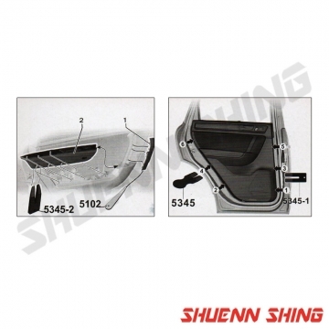 內門室板拆卸器4PCS J-5345