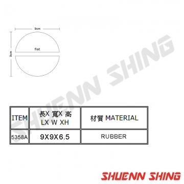 平板式頂高機圓型膠墊(歐規) T-5835A