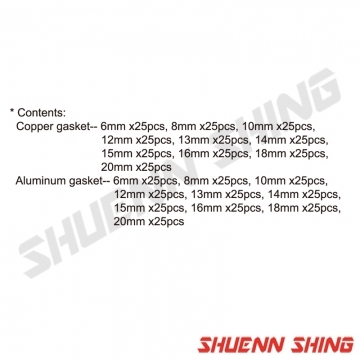 機油芯銅、鋁華司組 (500pcs) T-9018