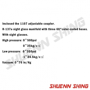 R-134a冷煤高低壓錶組 L-1105A