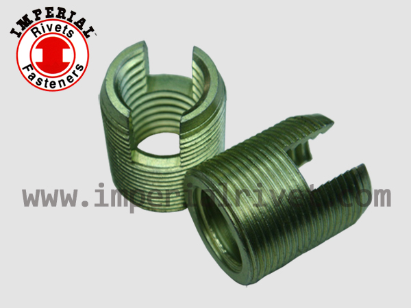 Self Tapping Threaded Insert Slotted