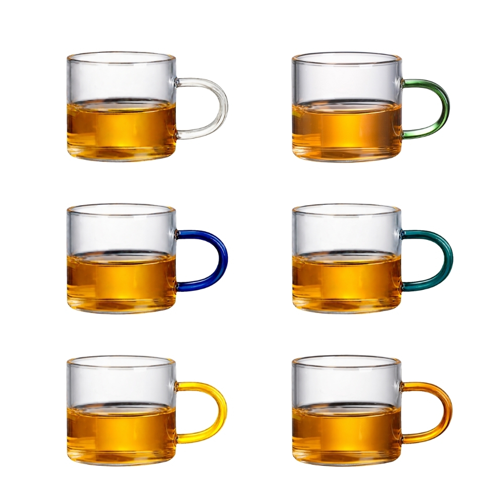 GK-320 耐熱玻璃杯(6色各1)