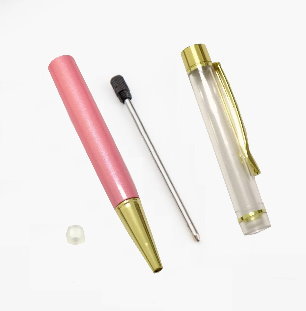 50550-BK DIY Blank Flower Ballpoint Pen-Pink